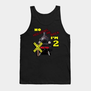 Birthday 2 Year Old Train Birthday Designs Tank Top